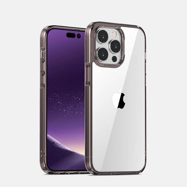iPhone 15 Pro Max Aurora Series Crystal Phone Case Dark Brown