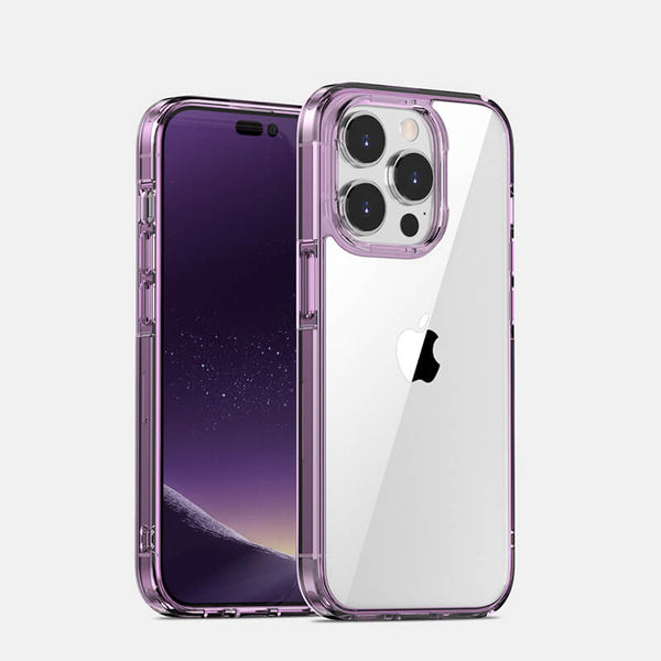 iPhone 15 Pro Max Aurora Series Crystal Phone Case Purple