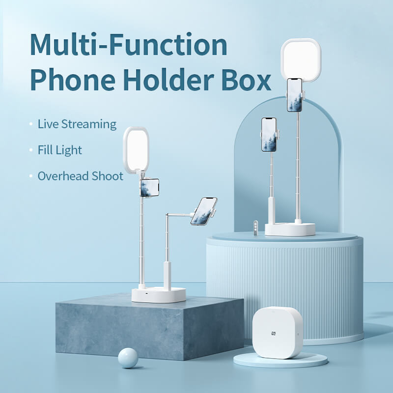 Mobie Multi-function All in One Fill Light Photography Holder Box V8 White